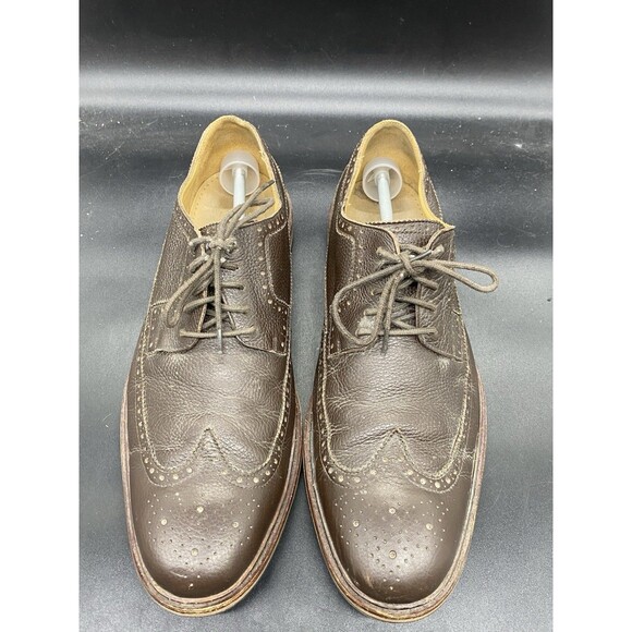 Cole Haan Williams Wingtip II Oxford Brown Pebble Leather C13596 Mens size 13